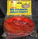 Vintage Large Beanbag Scottish Plaid Ashtray in Original Package