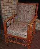 Mid Century Rattan & Reed Matching Chair