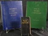 "Blueprints for Restaurant Success" by Charles L. Wenzel Sr. 1966, "How to Finance a Restaurant" by Charles L. Wenzel Sr. 1966 and "Pastry for the Restaurant" by Paul Richards 1914