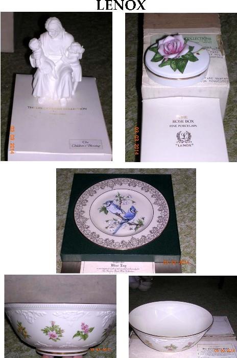 Mother and children figurine and other Lenox items