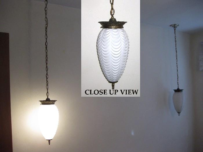 White scalloped accented drop lights (2)