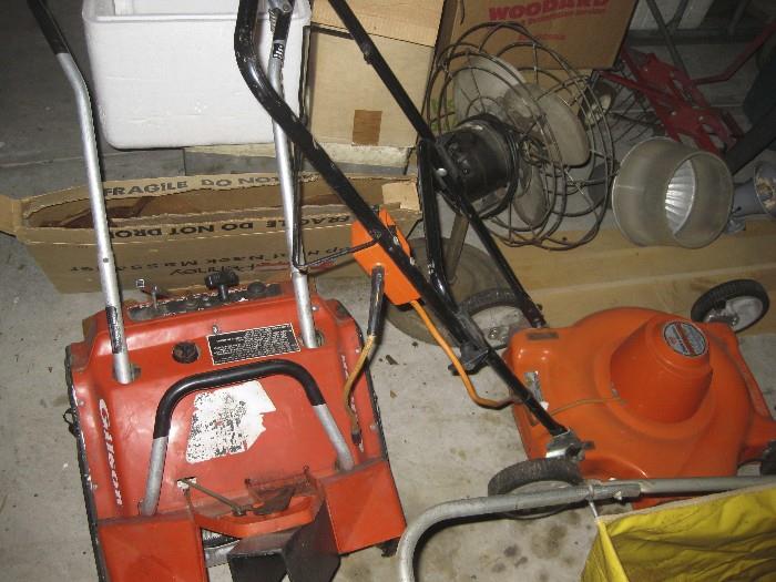 Snow blower and electric mower