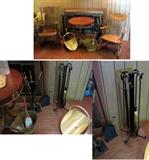 (2) Wood rockers - fireplace items