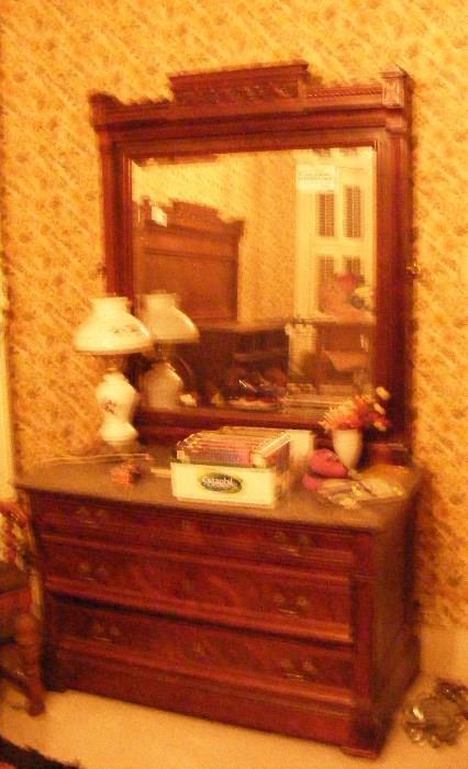 Victorian Dresser with Marble top