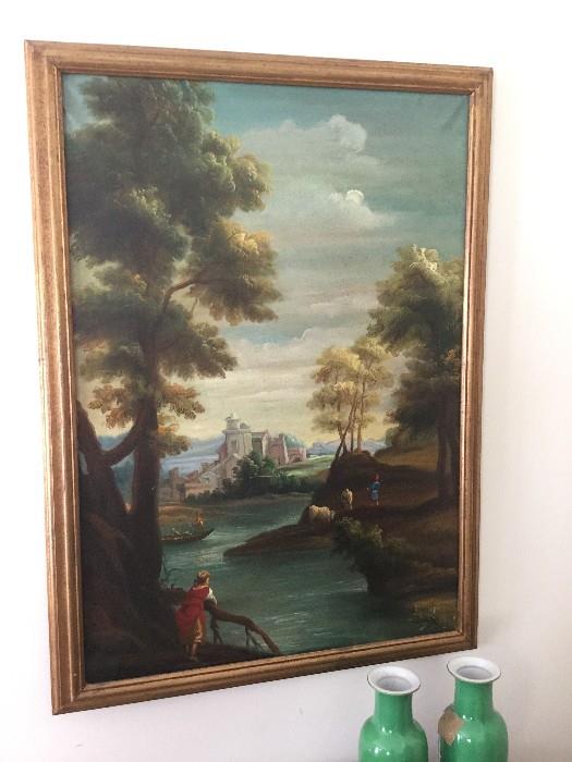 Pair of 20th Century Oil on Canvas