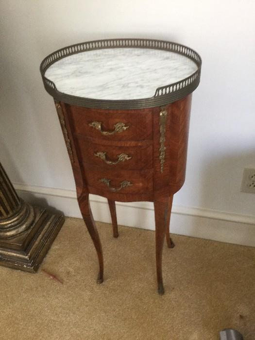 20th Century Louis XV Style Tambour Stand 