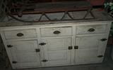 Base of large primitive cupboard - 60" W x 34" H x 17 1/2" D