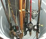 Fishing rods & reels, bamboo poles