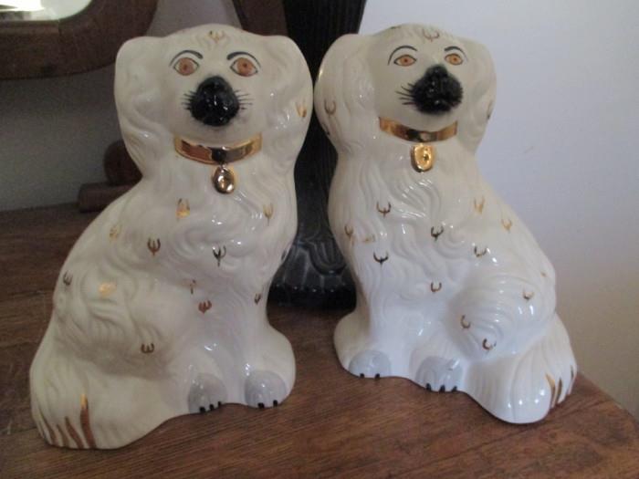 Biswick England Ceramic Dogs
