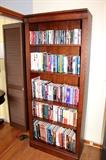 Bookshelf with books