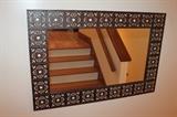 Metal wall mirror