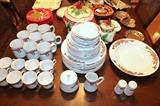 Tienshan "Poinsettia & Ribbons" Christmas chine service for 8
