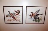 Needlepoint game birds artwork
