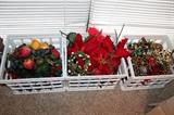 Christmas floral picks and swags