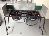 Dual propane burner w/stand