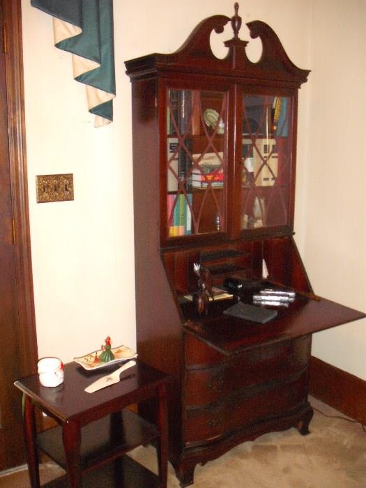 Secretary Desk Bookcase, Small Tables