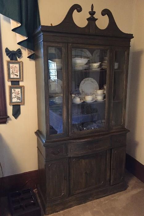 China Cabinet. - needs to be painted.   