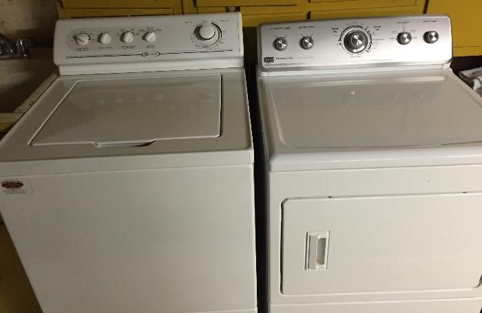 Maytag Super Capacity White/Stainless Washer
 Maytag Centennial Clothes Dryer