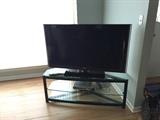flat screen TV and stand!