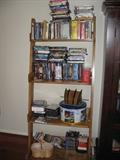 Lots of DVD's and CD's.