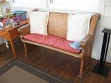 Antique church pew.
