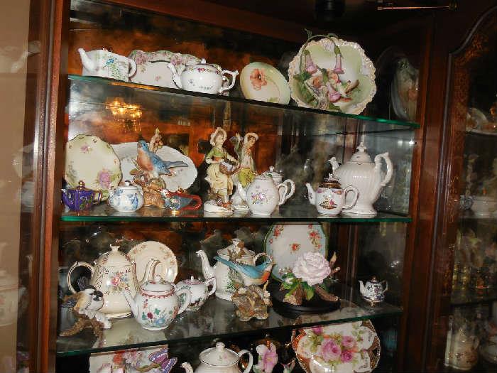 Large Collection of Tea Pots
