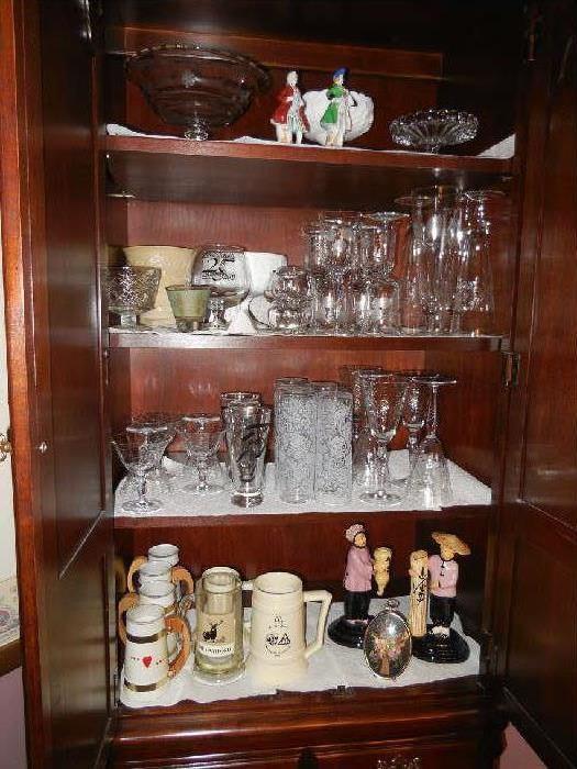 Inside of Cabinet - Crystal - collectibles