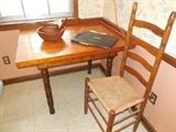 Handmade Table & Ladder back Chair