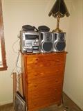 5 Drawer Pine Chest, Stereo System