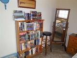 More Books, Cheval Mirror, Pine Nightstand