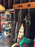 Vintage camping gear, fly fishing tackle and equipment for making your own flies!
