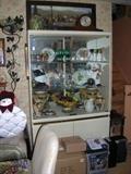China cabinet and glass/china