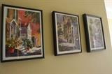 Loads of framed artwork is available