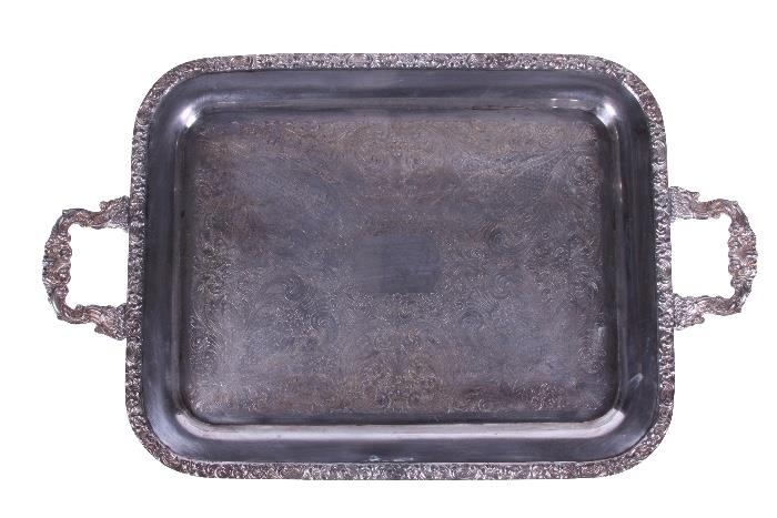 The Commodore's silver plated tray.