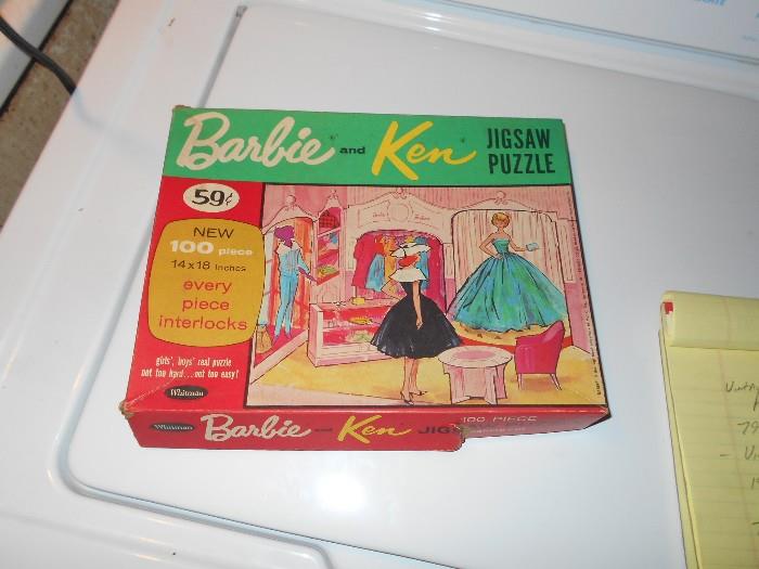 BARBIE AND KEN DOLLS AND PUZZLES, AND GAMES