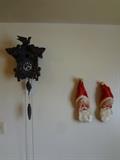 clock & old Santa's