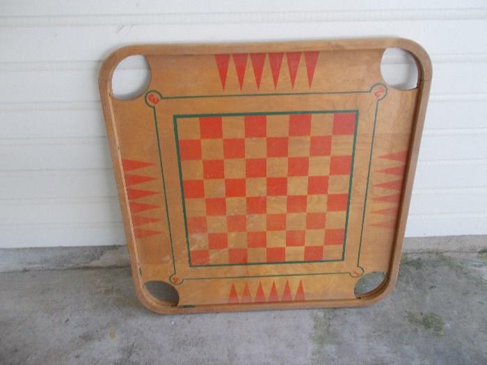 Large Double Sided Wooden Game Box - would look GREAT in a Game Room or a boy's room!!!!