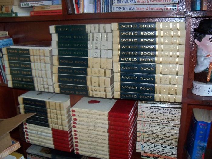 SET OF WORLD BOOKS AND YEAR BOOKS