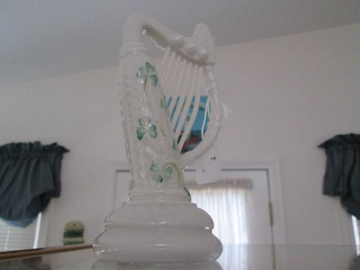 Belleek Irish Harp figurine