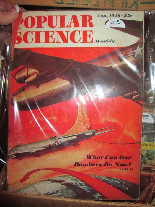Vintage 1940's Popular Science mags