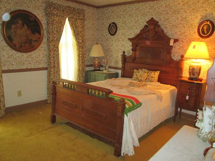 Antique Renaissance Revival Bed