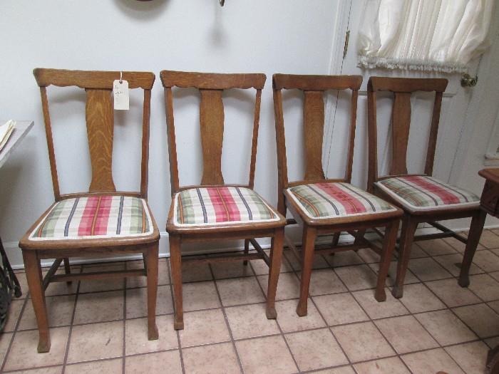 4 oak dining chairs