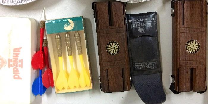 Vintage wooden dart holders