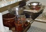 Pans, Crocks, Platters, Trays