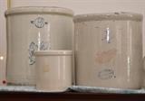 Redwing Stoneware Crock and Others