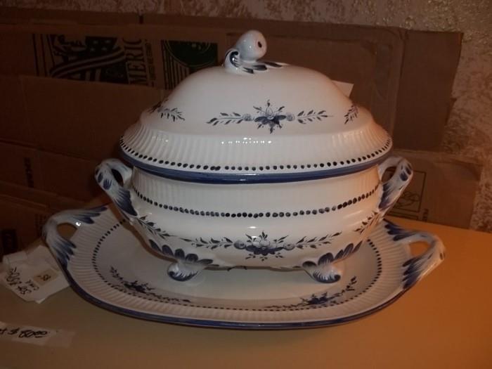 numbered tray and tureen from Portugal $195