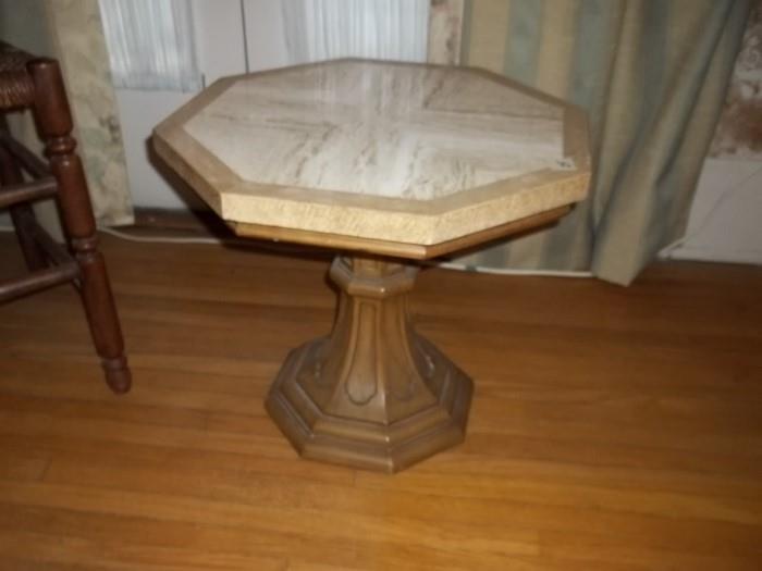 small marble top table $25