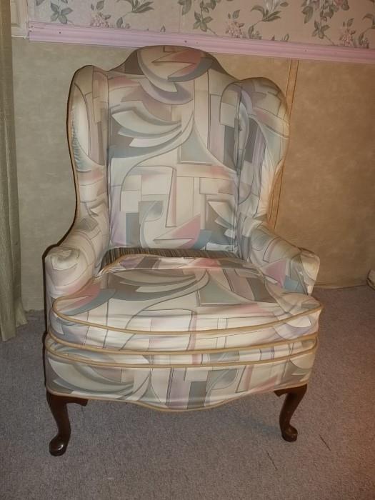 wing back chair $40