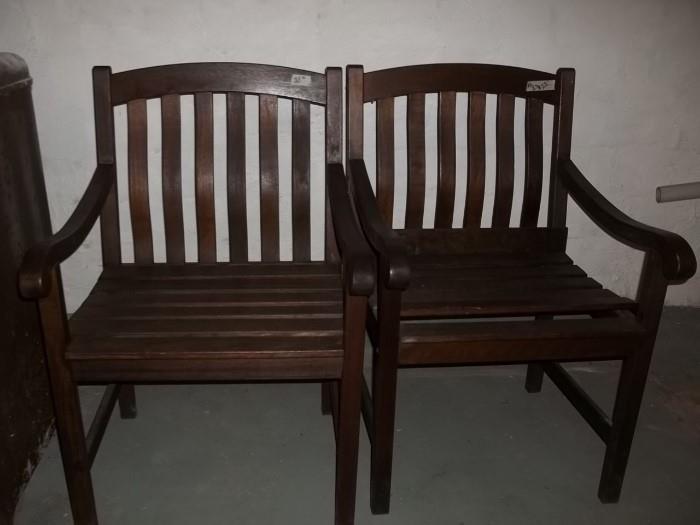 two patio chairs $30 for both