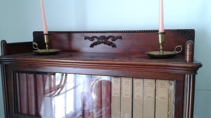 detailing on barrister bookcase